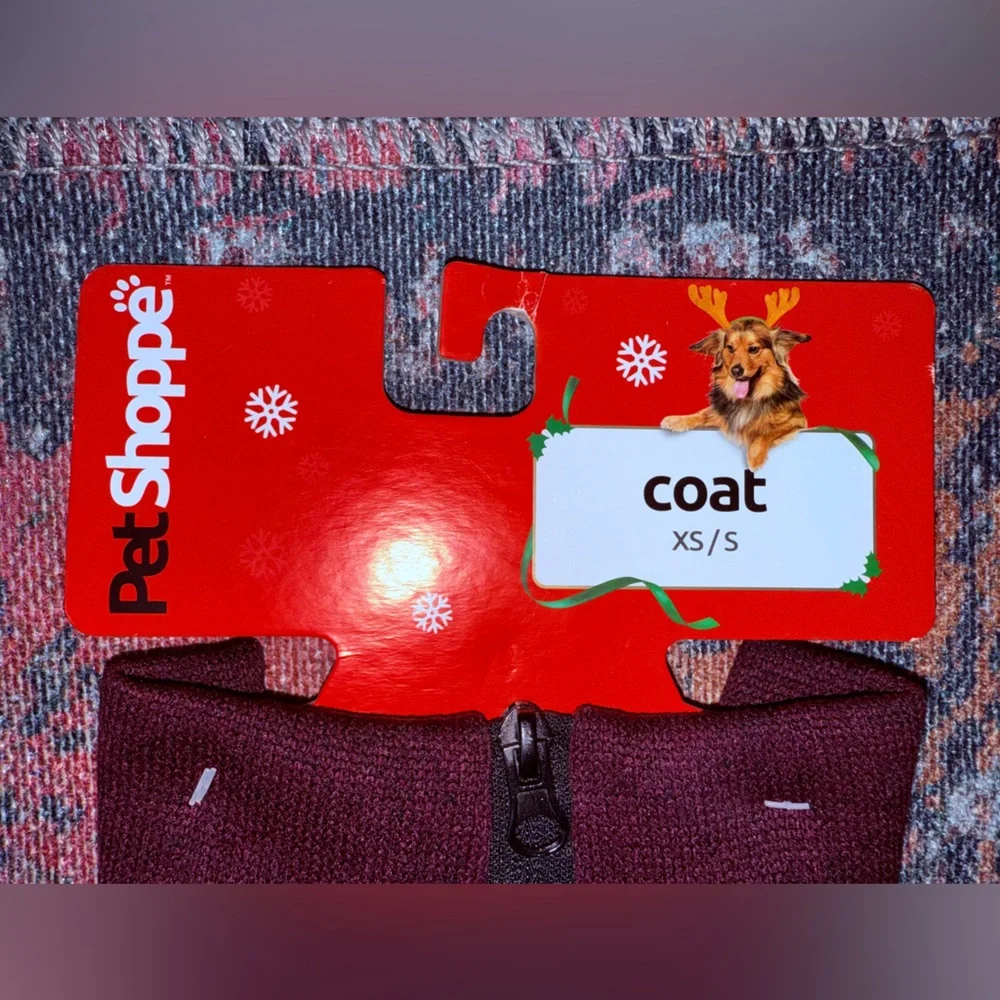 Burgundy Dog Coat‎